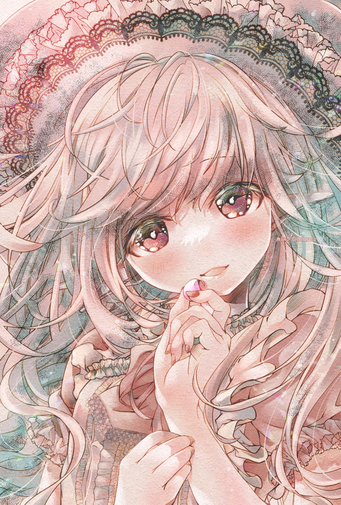 2023.2.14|オリジナル|デジタル|バレンタインイラスト 清水実羽による女の子を描いたオリジナルイラスト。