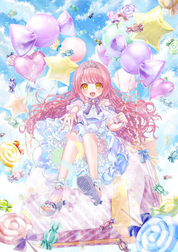 2025.8|活動者様個人依頼|A4<br>Vtuber春野ユキさんのお誕生日記念イラスト。<br>X:@HarunohuruYuki、YouTube:https://www.youtube.com/@Haruno_Yuki) イラストレーター清水実羽による、女性VTuberさんのお誕生日お祝いイラスト。