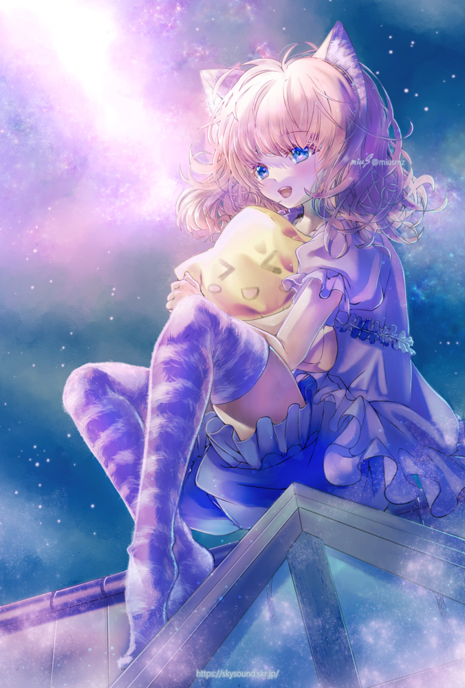 ぜーんぶ、キラキラキャンディーだったらいいのに!<br><br>初出2021.7.10、リメイク2023.7.7|オリジナル|デジタル 清水実羽による猫耳の女の子を描いたオリジナルイラスト。